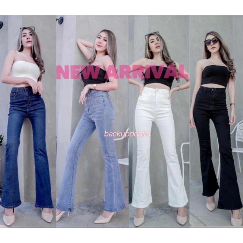 NEW READY CELANA BACK UP BU6953 HW DENIM CUTBRAY PANTS BEST SELLER IMPORT BANGKOK CELANA JEANS WANIT