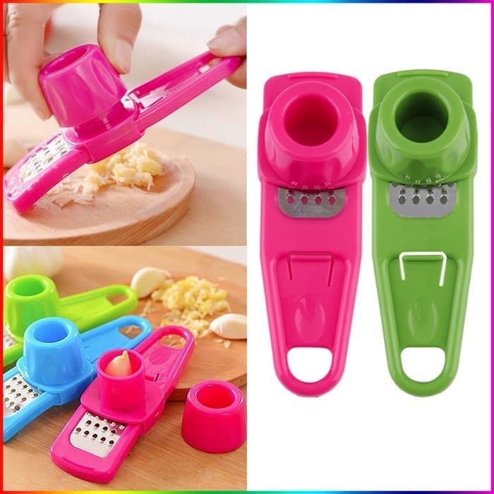 Trend-Parutan Mini Onion Slicer Alat Potong Perajang Penghalus Bawang Bumbu Keju Garlic Press