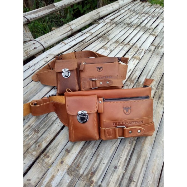 tas kulit Magetan asli kulit sapi punggung atau dada atau pinggang moca