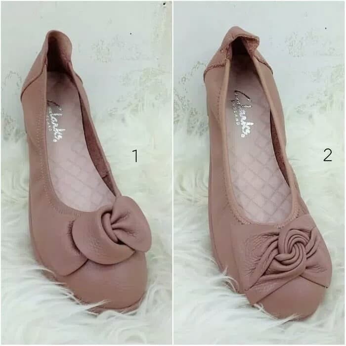 VAHN SUKI SEPATU FLAT SHOES KERJA WANITA CASUAL SANTAI HITAM ABU F A43A7  SEPATU CLARKS WANITA/SEP