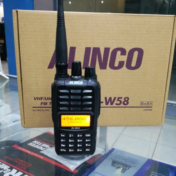 Alinco DJ-W58 HT Dual Band Waterproof Ori Garansi Resmi DJ W58 Handy