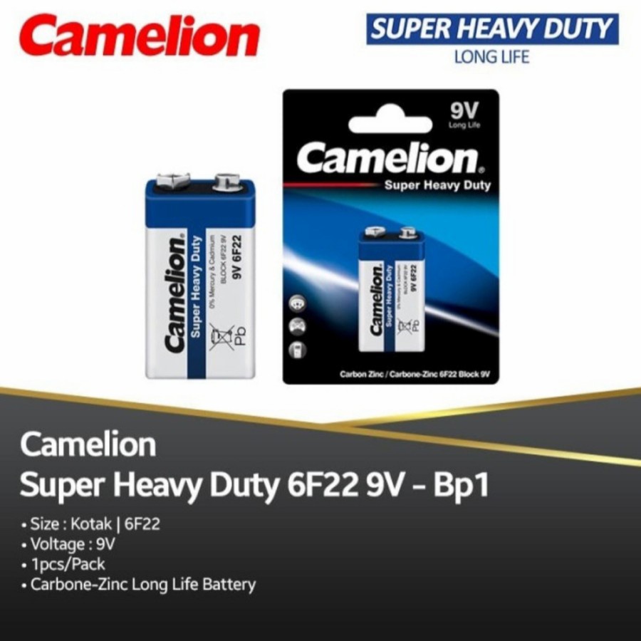 batre camelion original 9v batre kotak super heavy duty kotak BIRU