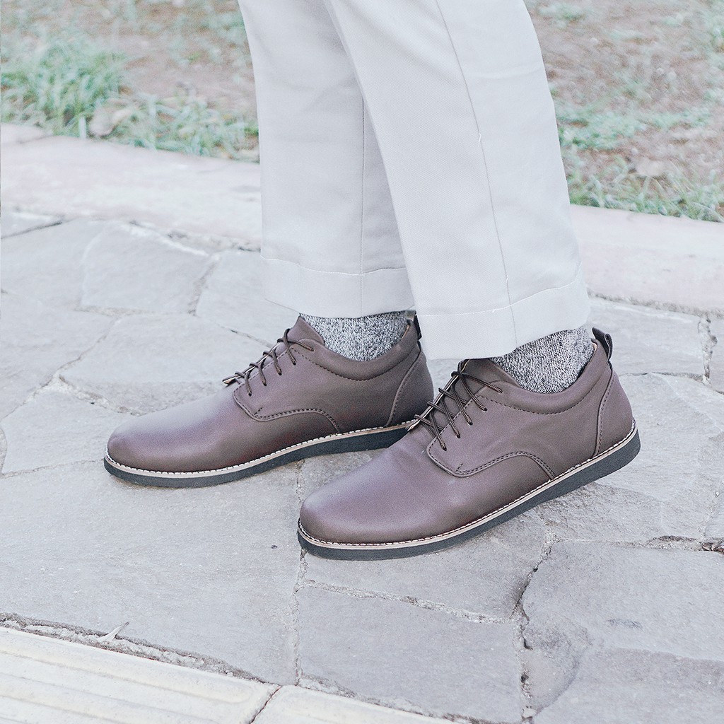 JAVIER BROWN |FORIND x Zensa| Sepatu Pantofel Klasik Formal Pria Derby Lokal Original Footwear Ori