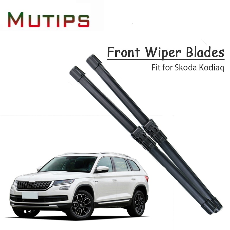 1 Set Karet Wiper Kaca Depan Mobil Pengganti Untuk Skoda Kodiaq 2017 2016