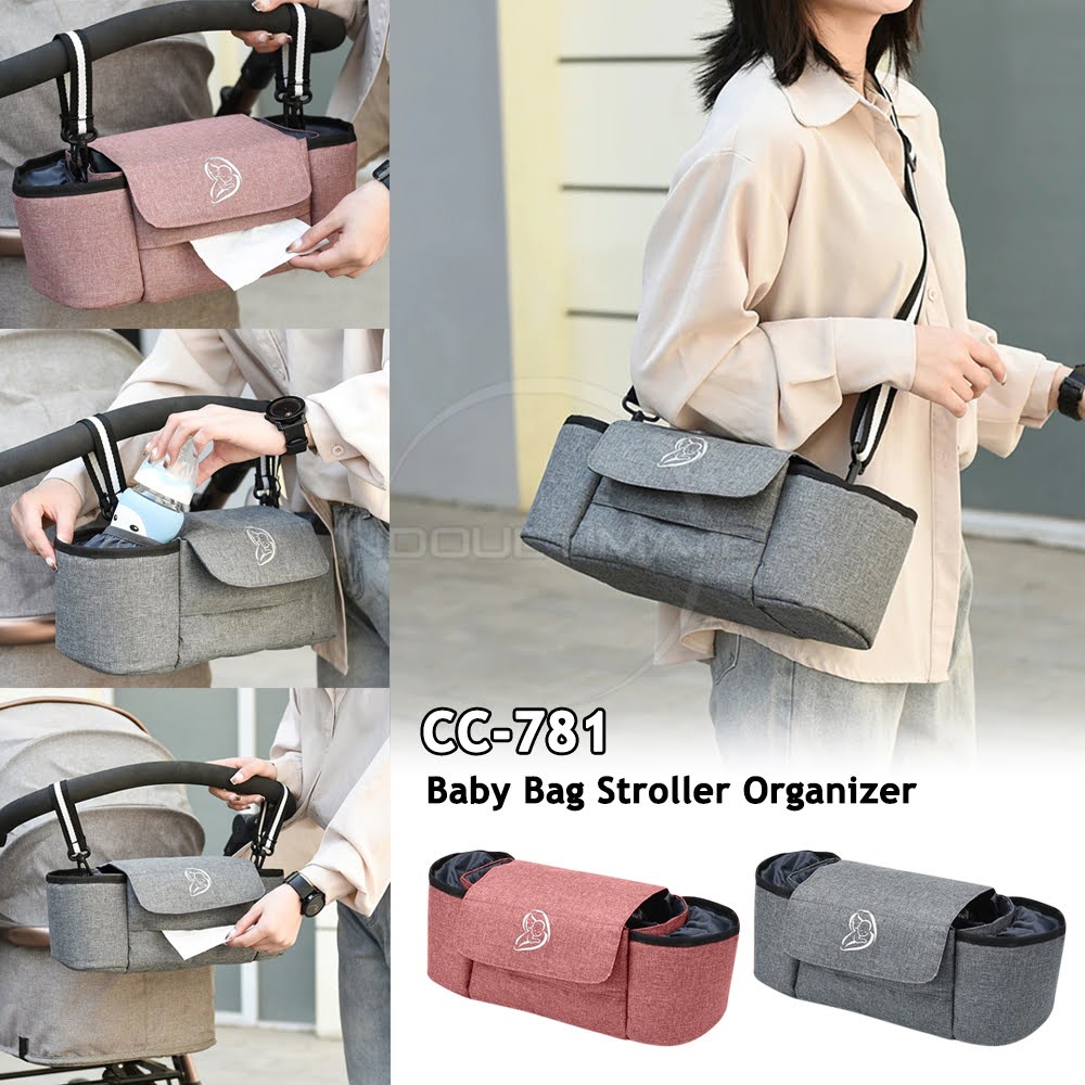 Tas Stroller Bayi PREMIUM Tas Kereta Dorong Bayi CC-781 Stroller Organizer Bag Tas Stroller Gantung