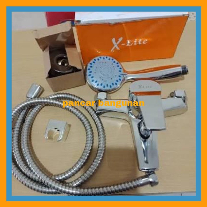 KRAN PANAS DINGIN KRAN BATHUB  XLITE KRAN SHOWER 1 SET KOMPLIT KRAN MIXER KOMPLIT KRAN PANAS DINGIN