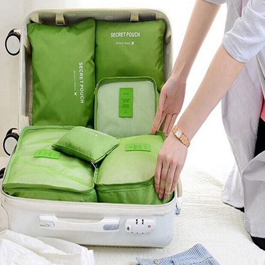 EKA-DC FIRST PROJECT - TRAVEL ORGANIZER 6 IN 1 SET BAGS IN BAG KANTONG PENYIMPANAN PAKAIAN KOPER (I9