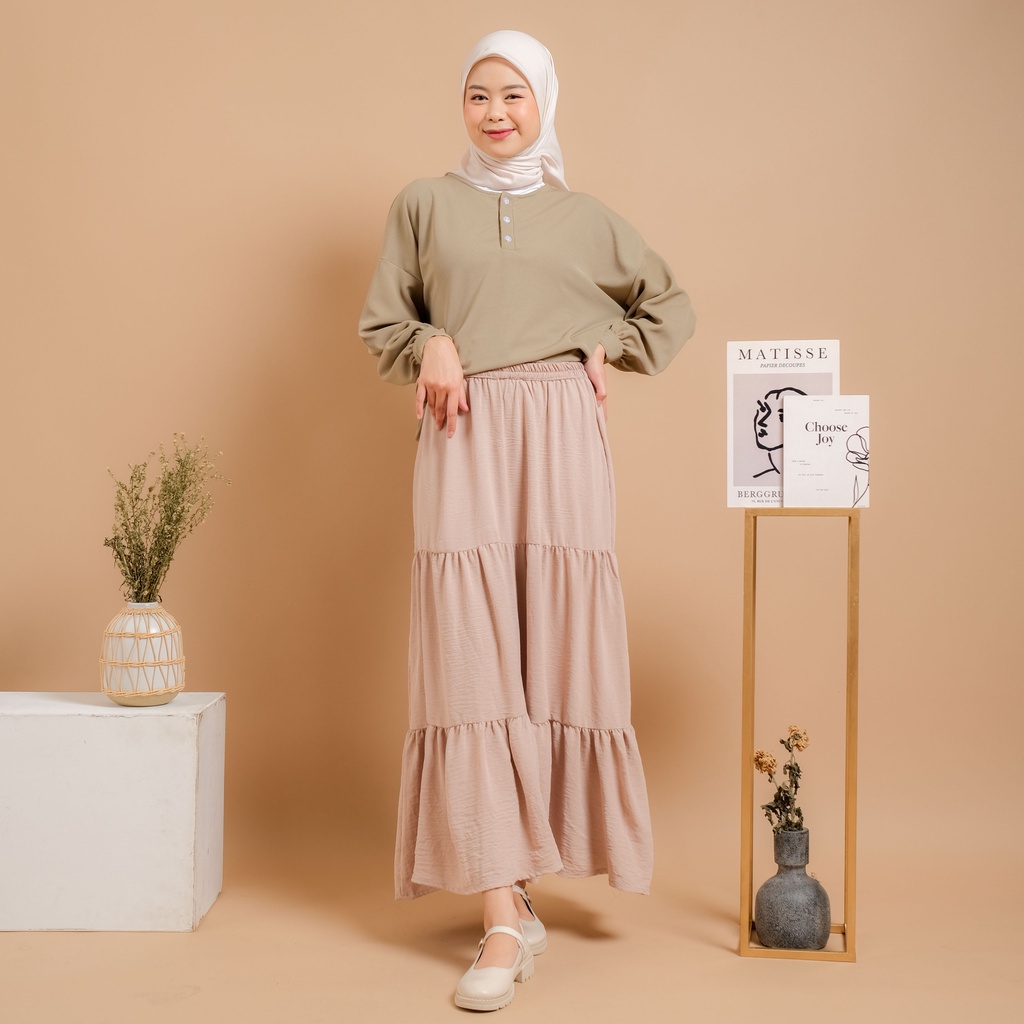 Mayoutfit Deinka Skirt / Rok Layer Wanita-2