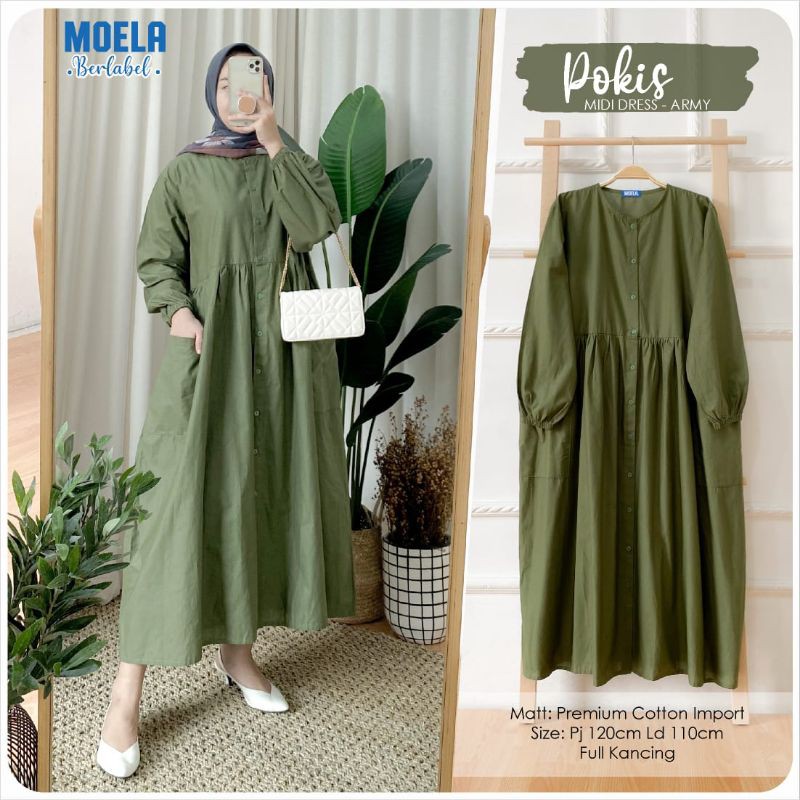 POKIS MINI DRESS RAYON - GAMIS MOTIF POLOS ORI MOELA