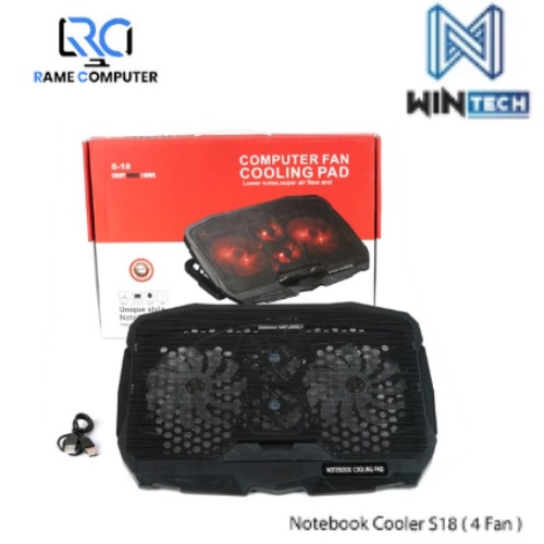 NOTEBOOK COOLER S18 (4 FAN)