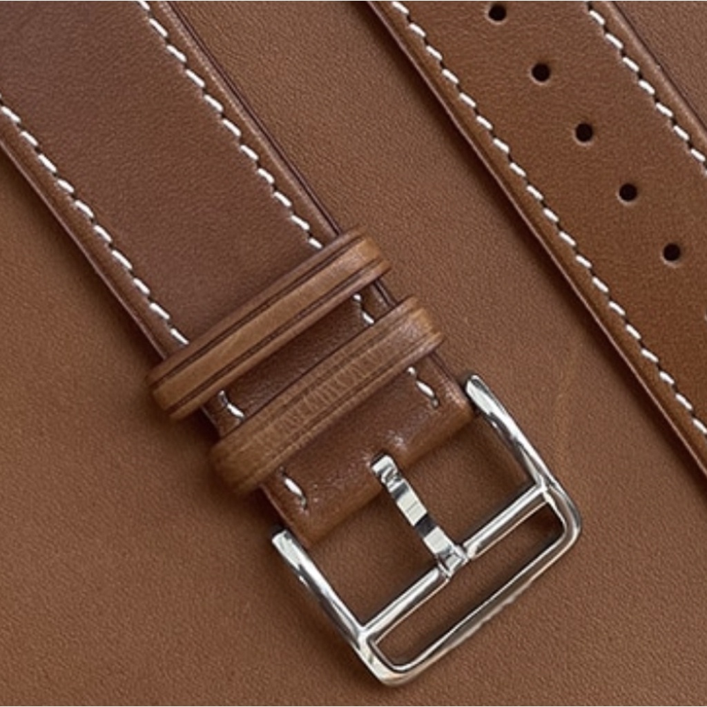 Fashion Watch Strap Eggel Tempo 3 Kotak - Tali Jam Tangan 20mm Leather Kulit