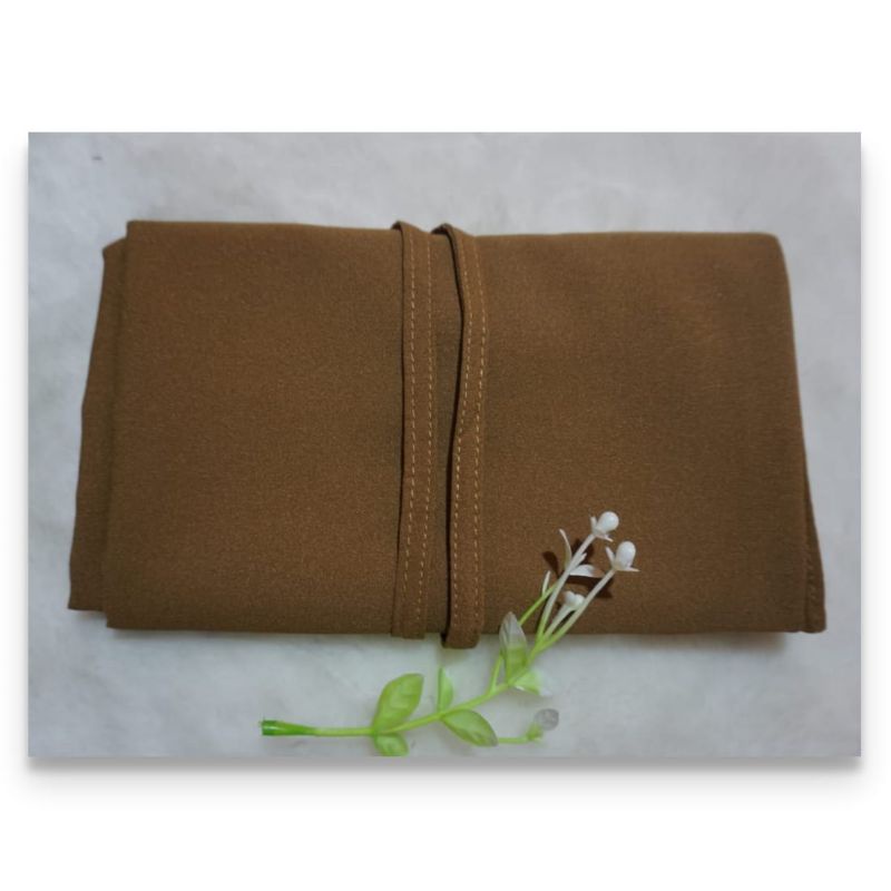 Pashmina Sabyan 175x75 cm Hijab Diamond Kerudung-175 Coklat 2