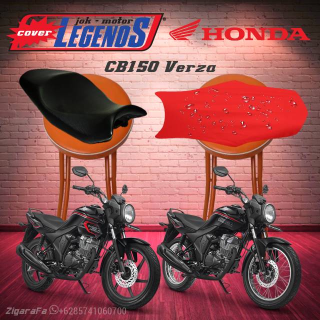 Cover Jok VERZA 150 Anti Air / Sarung Mantel Jok Aksesoris Motor Standar / Modifikasi