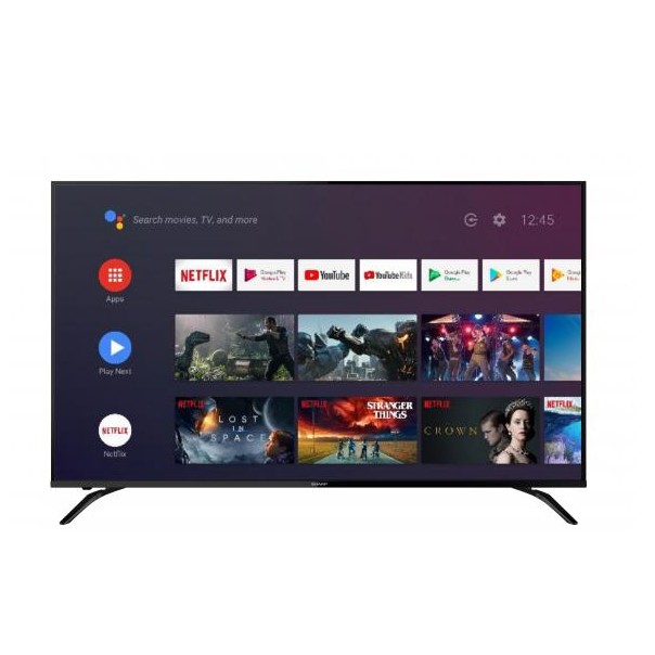 Televisi LED Sharp 4T-C60BK1X 60 inch Sharp's Android TV with Google Assistant