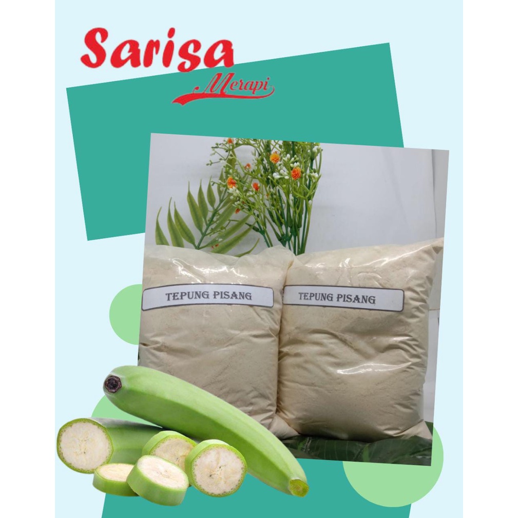 

Tepung Pisang Kepok Organik Asli Sarisa 500gr