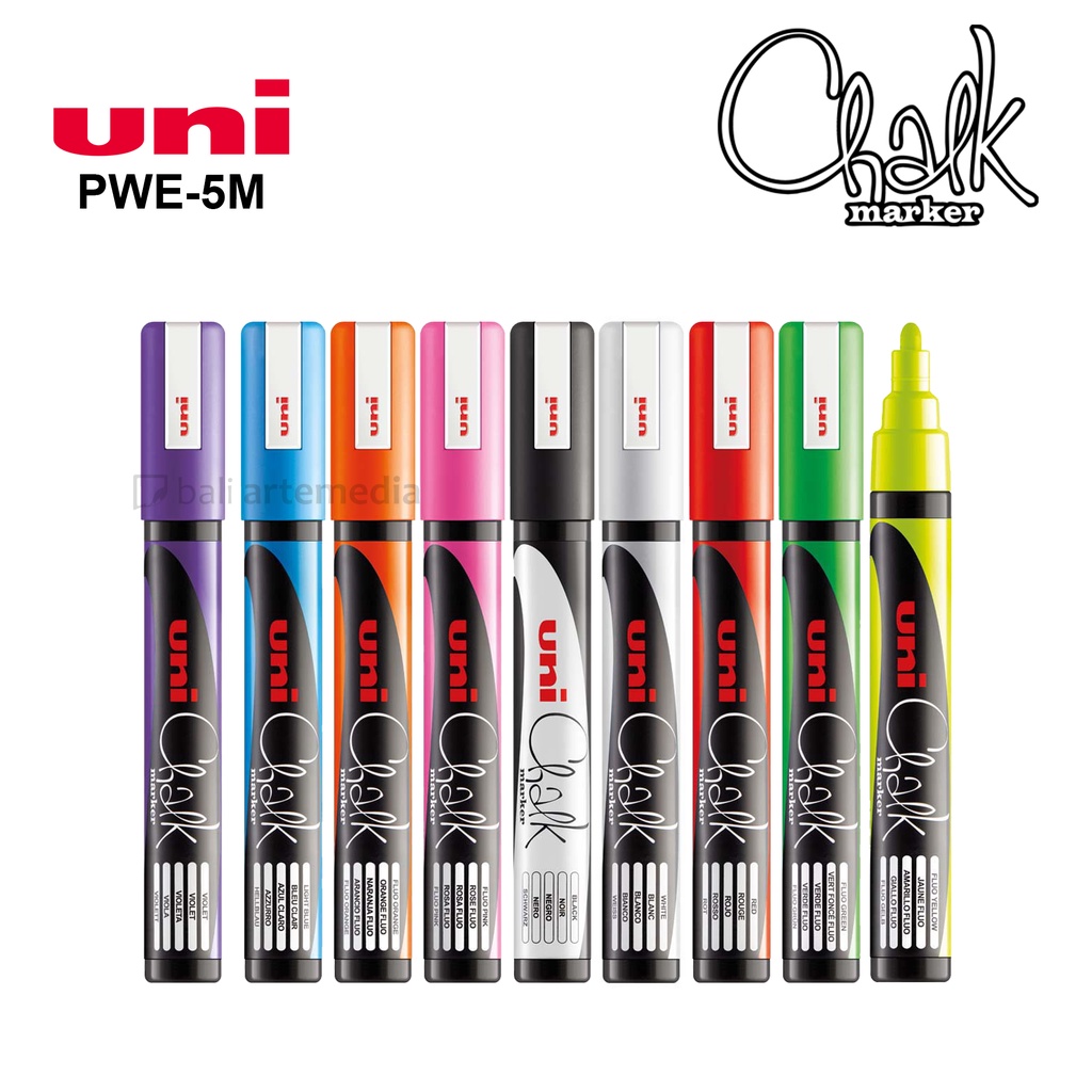 

Spidol Mewarnai Perlengkapan Menggambar Uni Chalk Marker PWE-5M Terlaris Termurah By Bali Artemedia