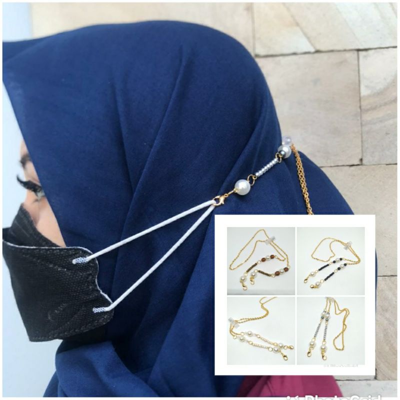 HIJAB 009 | CONECTOR HIJAB | KONEKTOR HIJAB | KALUNG MASKER HIJAB | STRAP MASKER HIJAB