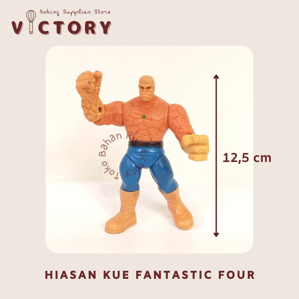 Hiasan Kue Fantastic Four Ben Grimm - Action Figure
