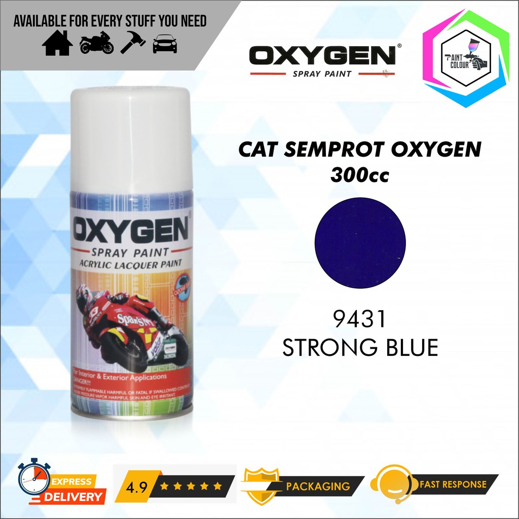 Cat Semprot / Pylox OXYGEN Acrylic Spray Paint - 9431 Strong Blue