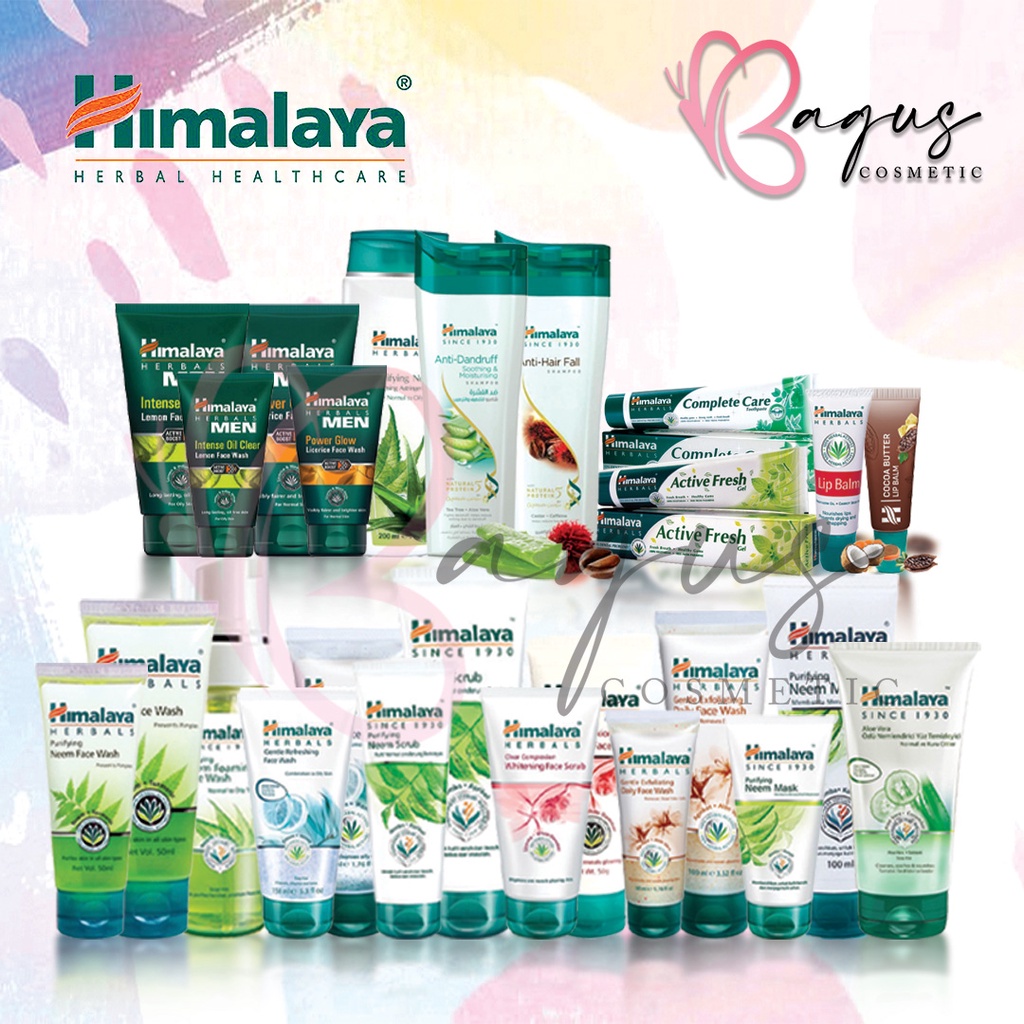 ⭐ BAGUS ⭐ HIMALAYA ALL SERIES 50 100 150 Neem Mask Face Wash Oil Foam Aloe Scrub Toner LipBalm Lemon