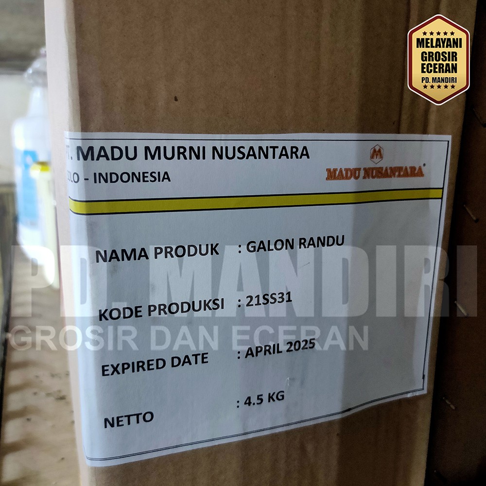 

NUSANTARA MADU MURNI 4,5 KG