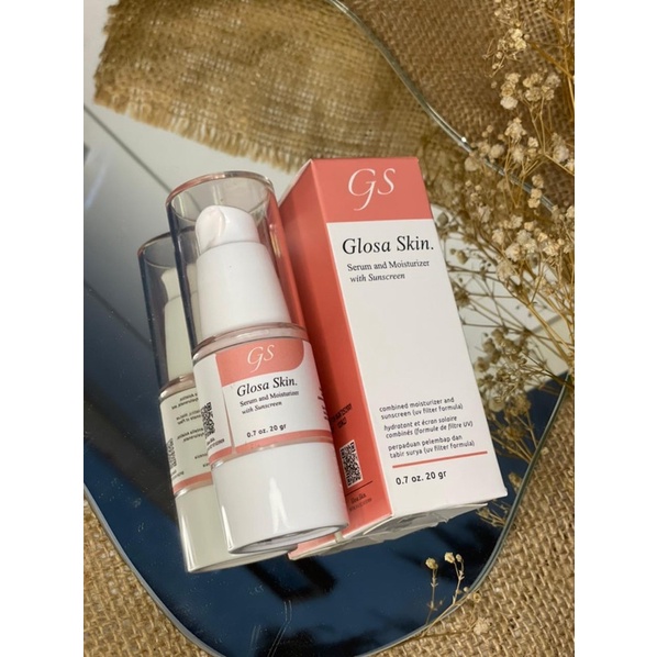 SERUM DAN MOISTURIZER WITH SUNSCREEN BY GLOSA SKIN