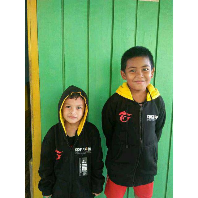 Jaket anak free fire jump booyah