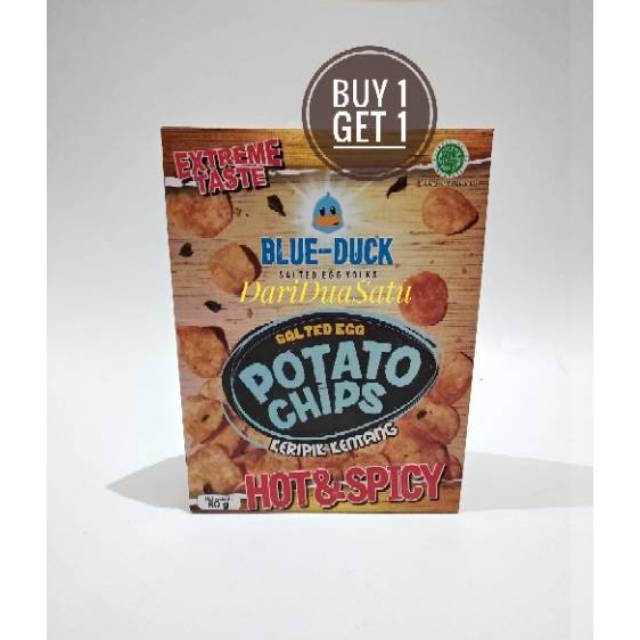 Blue Duck Salted Egg Potato Chips / Keripik Kentang Telur Asin