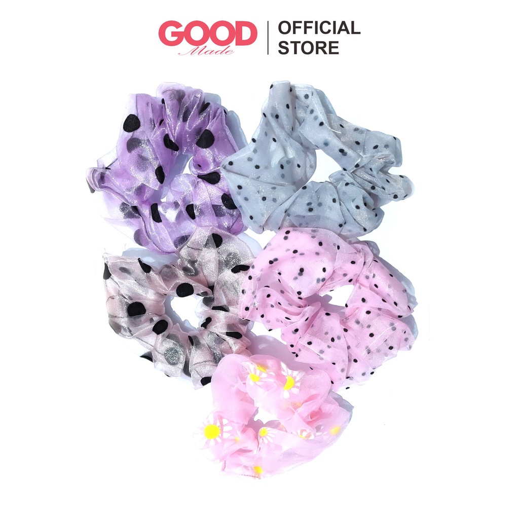 GOOD MADE - Ikat Rambut Korea Scrunchie Transparan Hairband Fashion Wanita Cepol Rambut Aksesoris Wanita