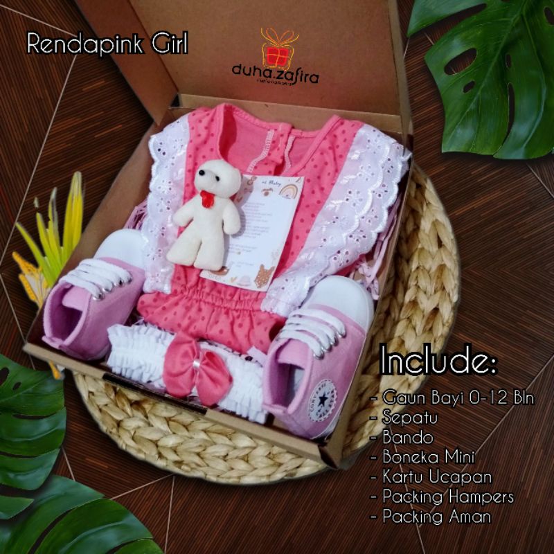 Duha Zafira Hampers bayi girl/ Hampers dress bayi/ gift baby born/ baju bayi/ jumper baby girl/ kado lahiran/ kado ultah anak/ gift set/ set baju bayi/ gift box/ gaun anak/ dress bayi/ baju pesta anak/ gaun bayi/ hampers murah/ hampers baby girl