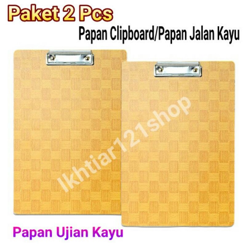 

Paket 2 Pcs Papan Jalan Jalan Kayu/Clipboard/Papan Ujian Kayu 2 Pcs