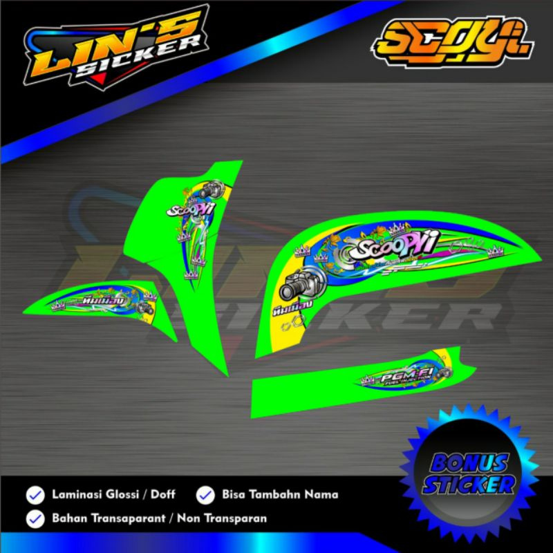 striping scoopy new 2018 costum KMR