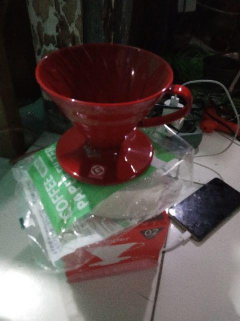 Hario V60 Dripper 02 Red Vd-02 - Vd-02r Plastic