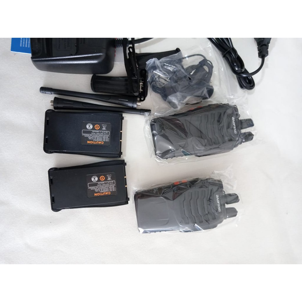 HT Baofeng BF 888S  2 in 1 Single Band UHF Bao feng BF-888S 888 S Radio Komunikasi Walkie Talkie