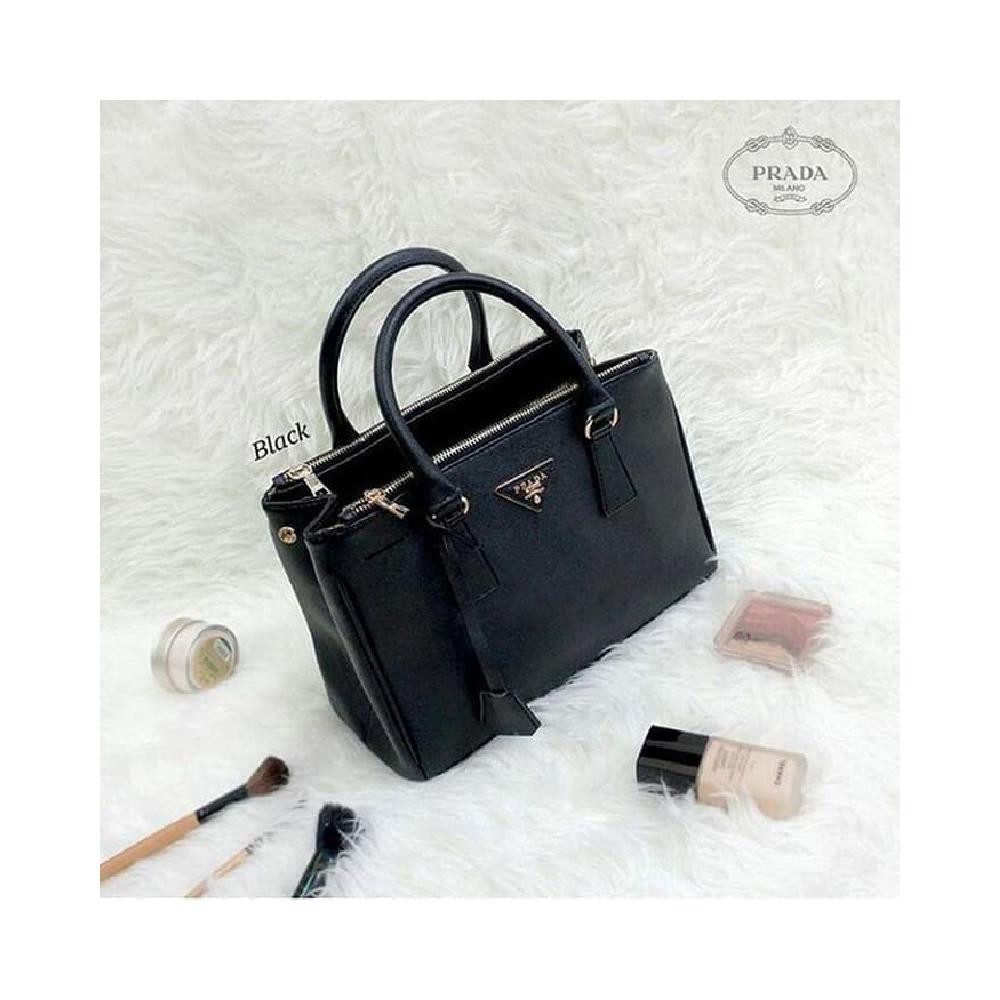 Tas wanita cewek branded fashion handbag bag Prada Safiano