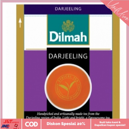 

⭐COD⭐ Teh Dilmah 100 sachet Daarjeling