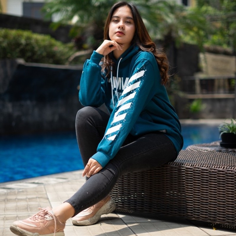 Sweater Hoodie Pria Wanita Triplesix - Sablon