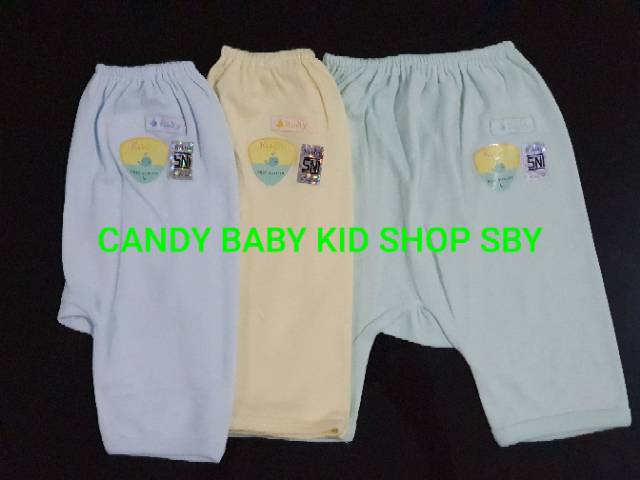 Celana Bayi Ruby Baby Pendek 3/4 Panjang M L XL 3 Warna Muda 3in1 Murah Halus Lembut