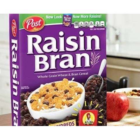 

Post Raisin Bran Cereal Sereal Gandum & Kismis Sun Maid Import Share hg~2602