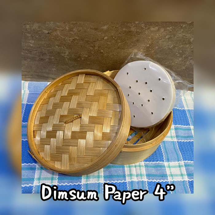 

L4BTVD Dimsum Paper 4" / 10.5 Cm (White) - Kertas Alas Dimsum Z204Vdrx