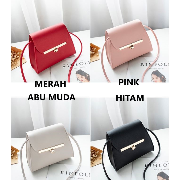 PGT - Tas Fashion Korea Kancing Kecil Tas Selempang Mini Import