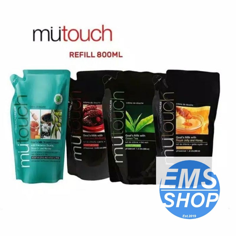 [MUTOUCH]MUTOUCH GOAT'S MILK SHOWER REFF 800ML/MUTOUCH SABUN CAIR 800ML