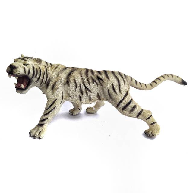 Action figure Mainan Singa putih White Tiger Bengal Macan Belang toy miniature