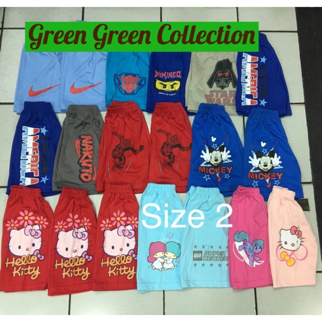 Sale Celana Pendek Anak motif bergambar