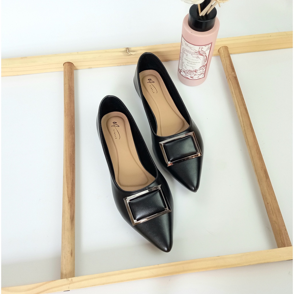 VNL Delisha Flatshoes | Sepatu Wanita | Sepatu Flatshoes | Flatshoes Casual | Sepatu hak 1cm