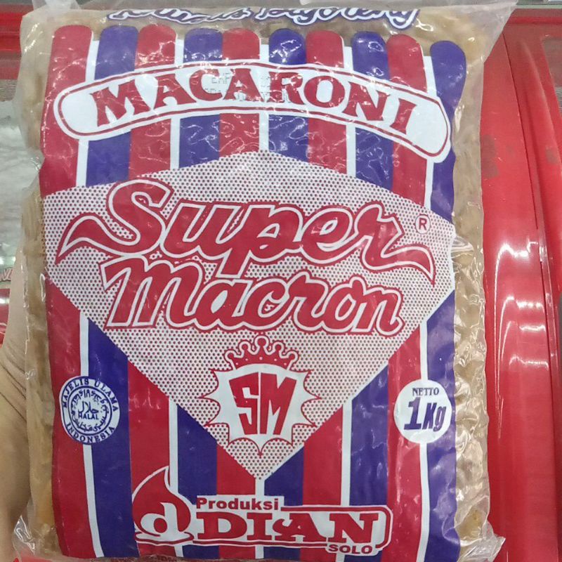 Makaroni Mentah Super Macron Dian 1kg