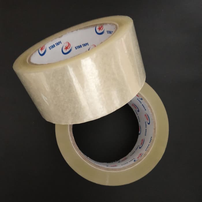 Isolasi / Lakban Bening STAR TAPE 48mm x 100 Yard (1 Karton = 72 Roll)