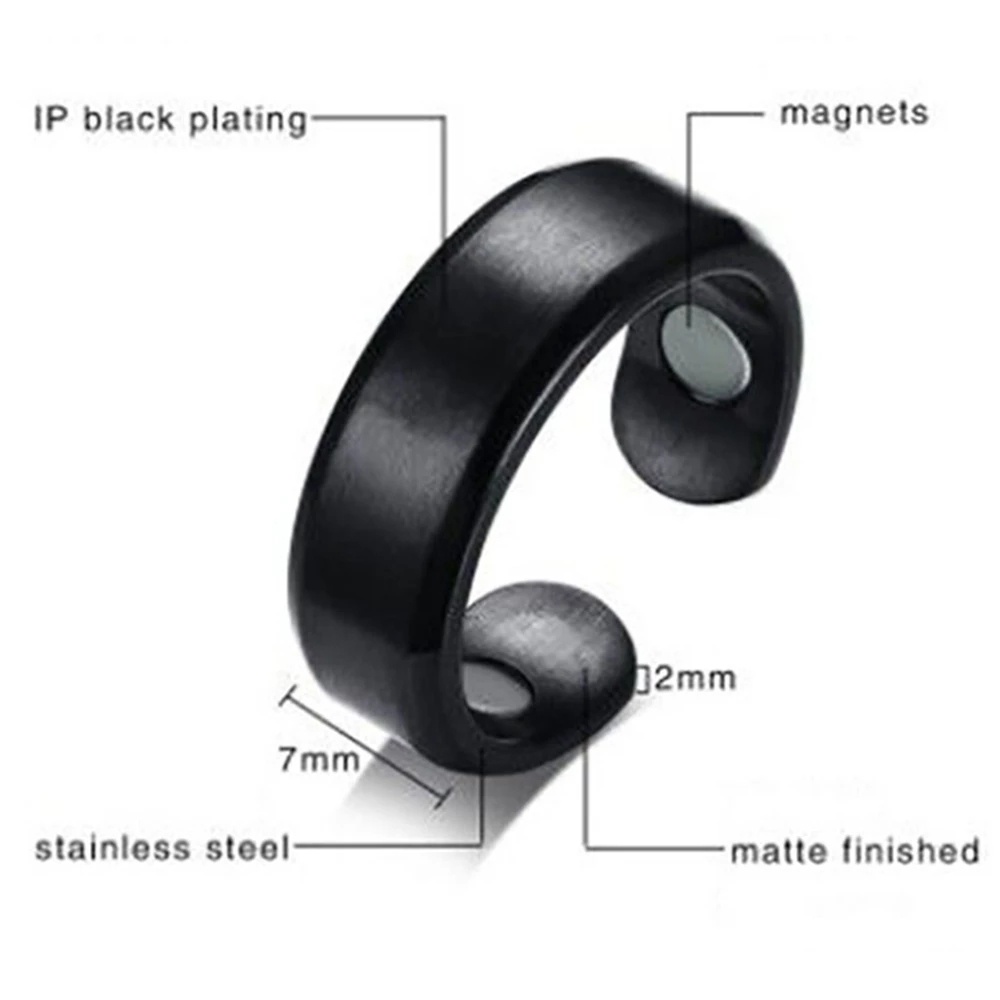 Fashion Penurunan Berat Badan Terbuka Populer Cincin Pelangsing Jari Cincin Wanita Halus Tipis Sederhana Magnet Untuk Wanita Dan Pria Adjustable Jewelry Ring