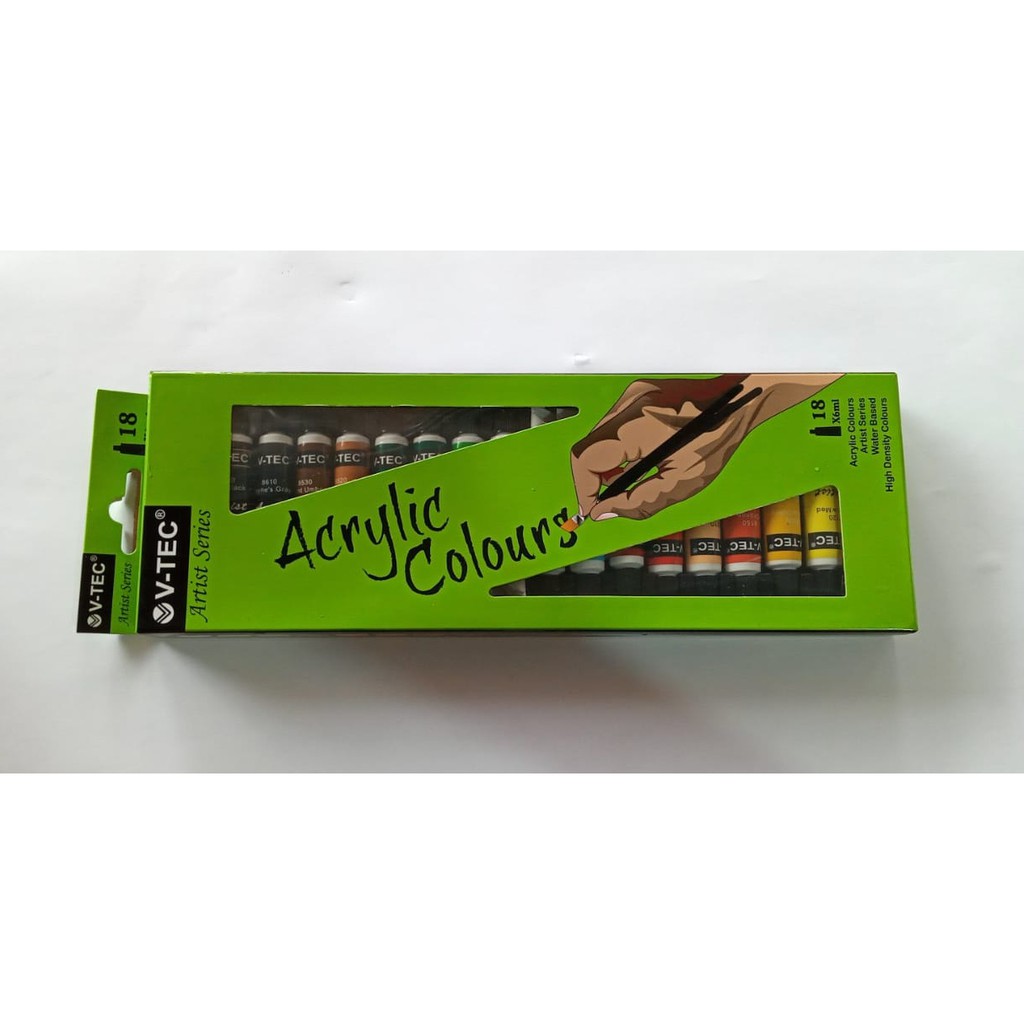 

Cat Acrylic 18 Warna VTEC VT-618 / acrylic / v-tec / cat acrylic vtec 18 colours