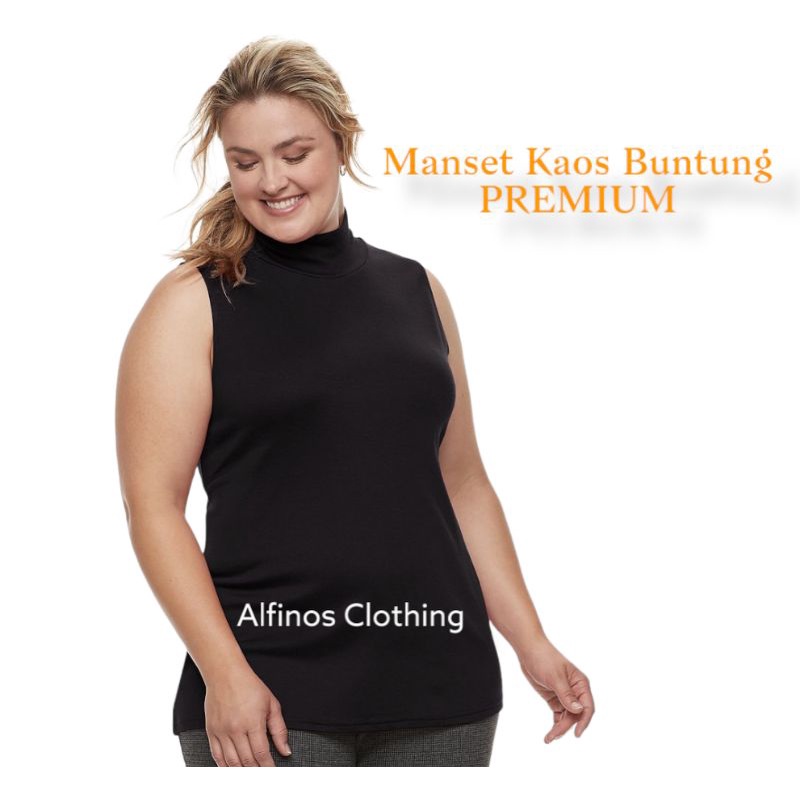 Baju Manset Kaos Inner Lekbong Buntung Tanpa Lengan Wanita Bahan Premium Tebal Adem